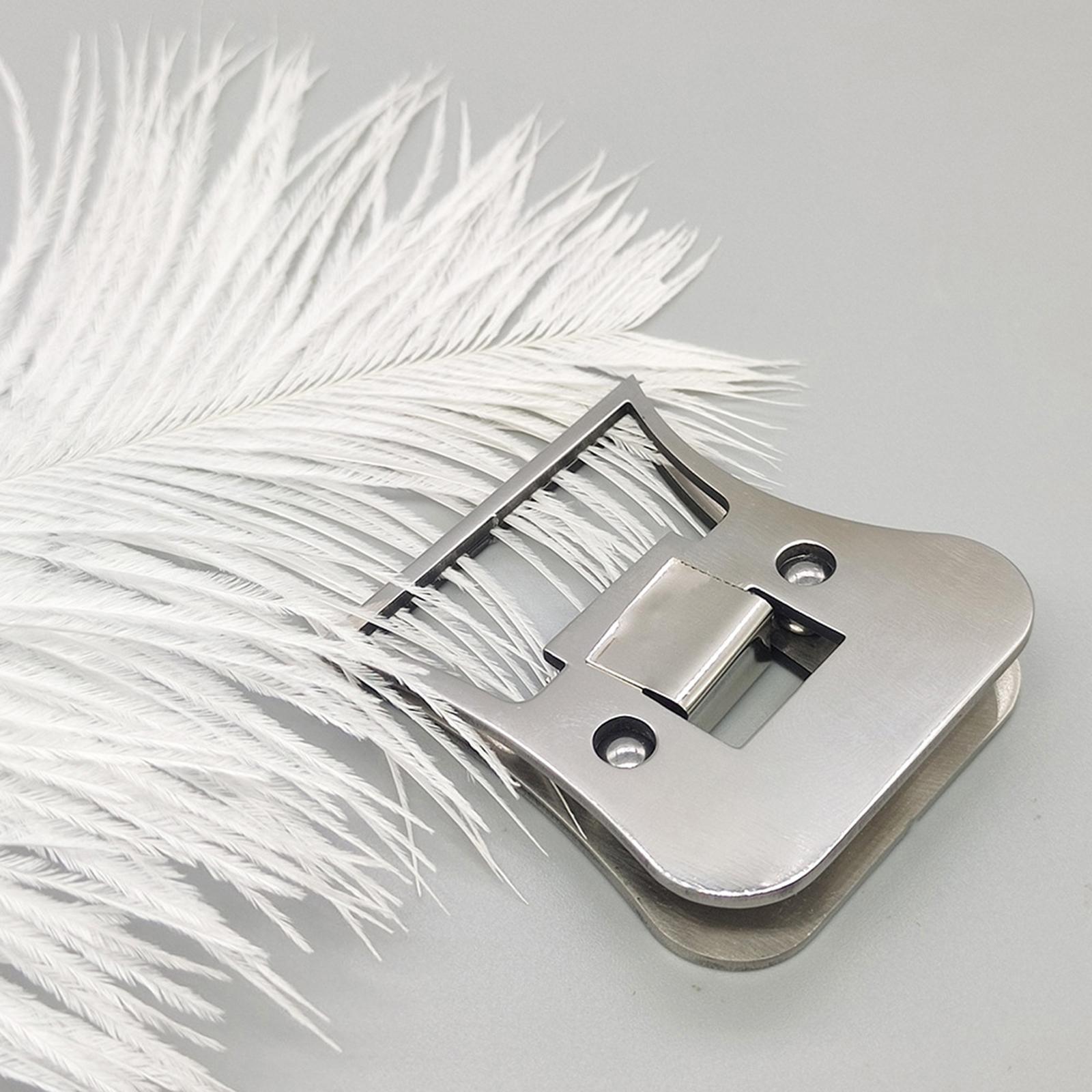 Fly Tying Hackle Clamp Fly Fishing Gear Feather Pliers Accessories Fly Tying Tool Hackle Clamp for Baits Making Supplies Fly Tying Device