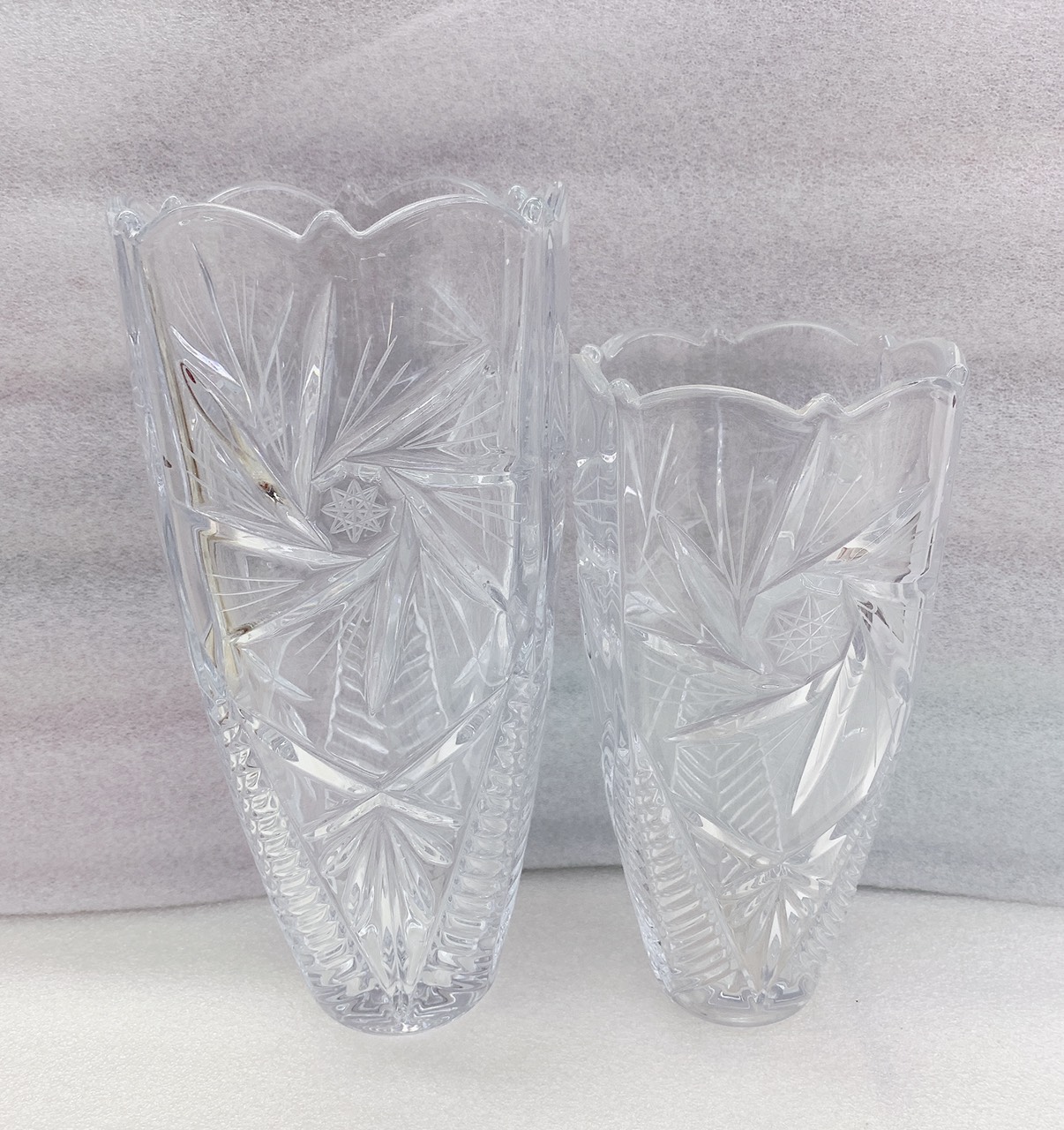 COMBO hai binh cắm hoa thủy tinh 25cm và 30cm cao cấp - ANTH501
