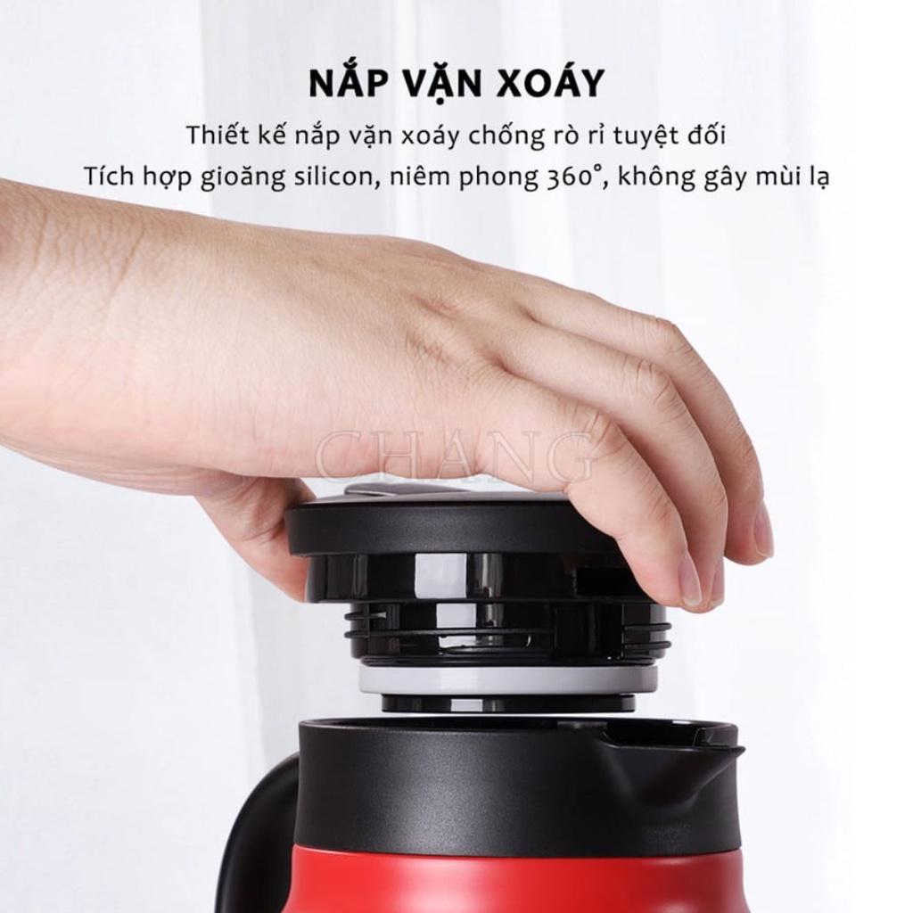 Ấm pha trà giữ nhiệt có lõi lọc trà, chất liệu inox 316 cao cấp dung tích 1000ml, ấm nước giữ nhiệt liên tục đến 12h