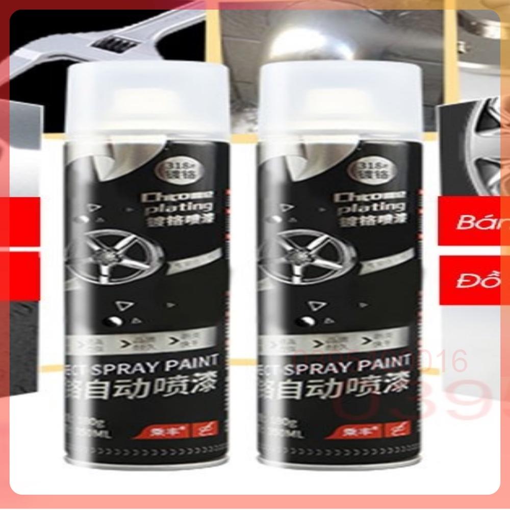 Chai Sơn Xịt Mạ Chrome Sáng Bóng 350ml - Bình Sơn Mạ Siêu Bóng, an toàn cho người sử dụng, không chứa chất độc hại.