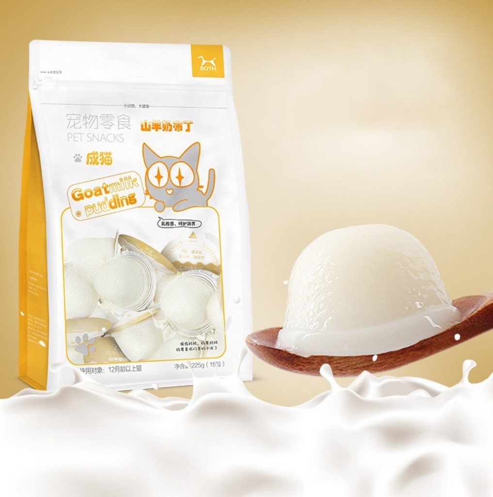 Pudding Thạch Sữa Dê Bổ Sung Canxi Cho Mèo Lớn Và Mèo Con, Viên15g, Bổ Sung Lợi Khuẩn