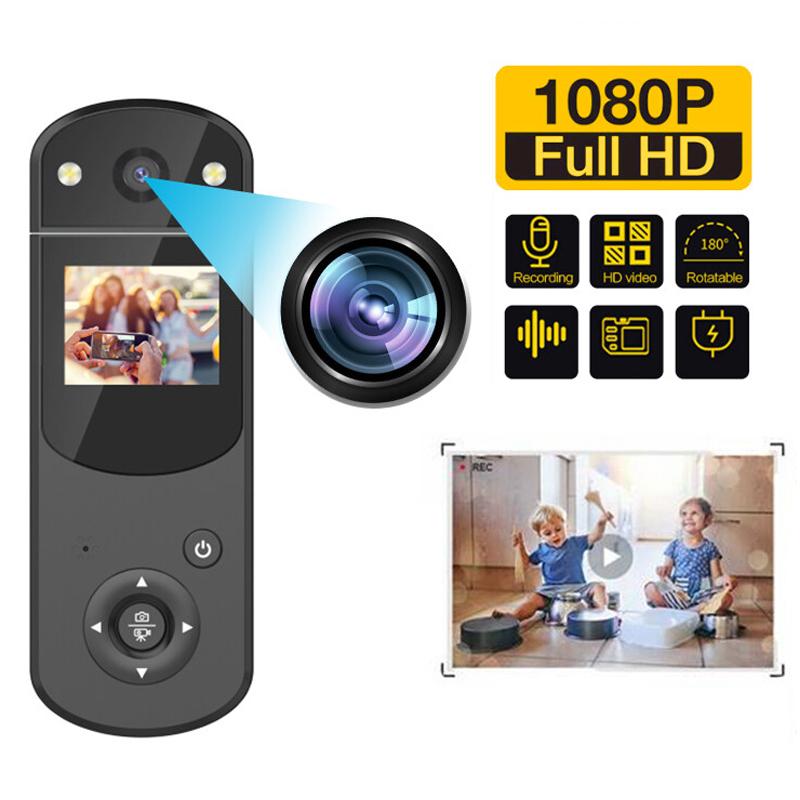 Thân Mini Camera HD 1080P Máy Ảnh Kỹ Thuật Số Có Màn Hình Nhìn Xuyên Đêm Ghi Hình Thể Thao DV Đa Năng MP3 Máy Ghi Âm