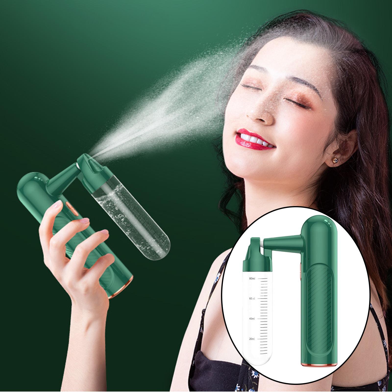 2x Rechargeable Handheld Nano Steam Fogger Machine Nano Mist Disinfect Sprayer Skin Care Women Facial Sprayer for Home Bedroom