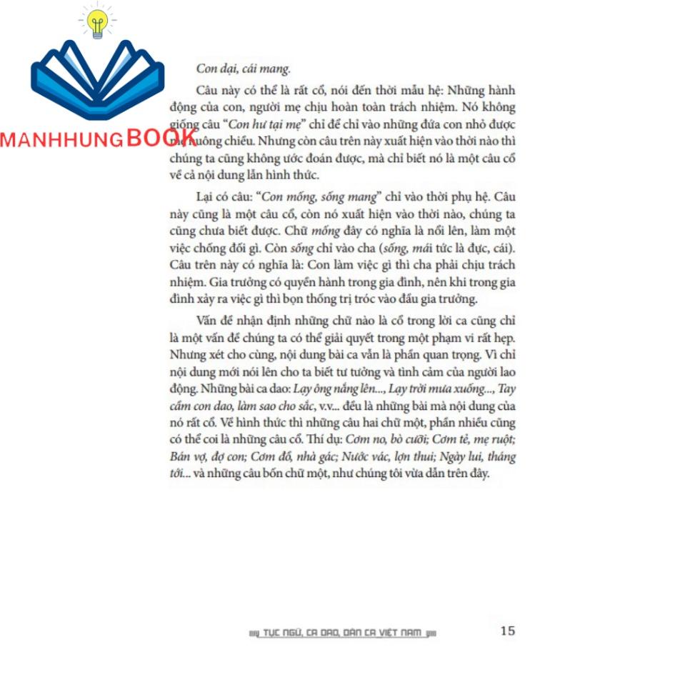 Sách - Tục ngữ, ca dao, dân ca Việt Nam