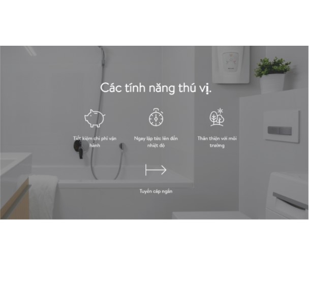 Máy nước nóng tức thì E-Comfort DLX Next - Hàng Chính hãng