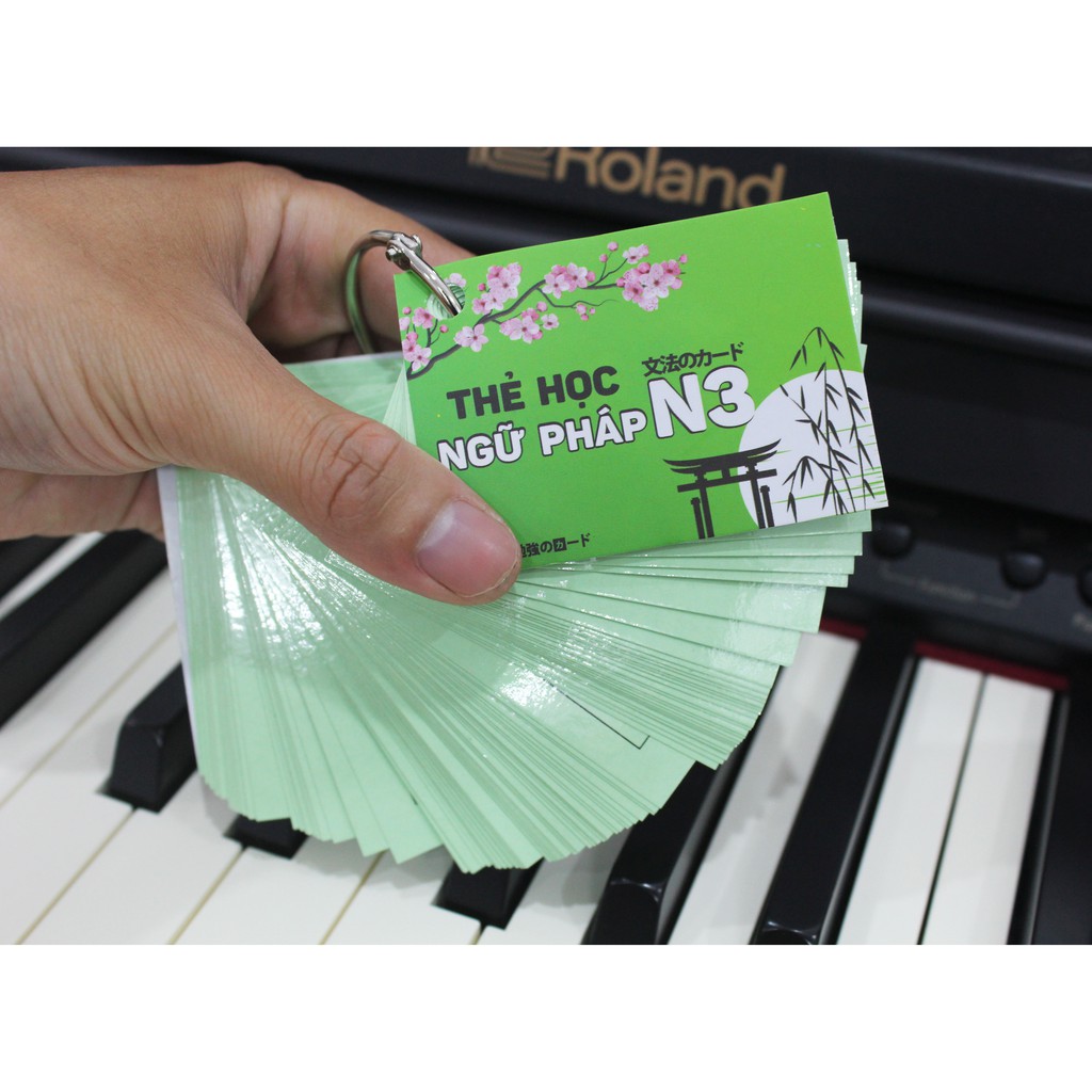 Flashcard Thẻ học tiếng Nhật JLPT N3 (Từ vựng, ngữ pháp, Hán tự)