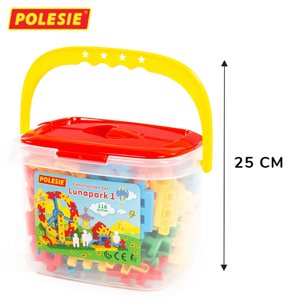 Bộ Đồ Chơi Lắp Ghép Công Viên Giải Trí Luna Park 1 - Đồ Chơi Giáo Dục Châu Âu, An Toàn, Siêu Bền Cho Bé - Polesie Toys 51585