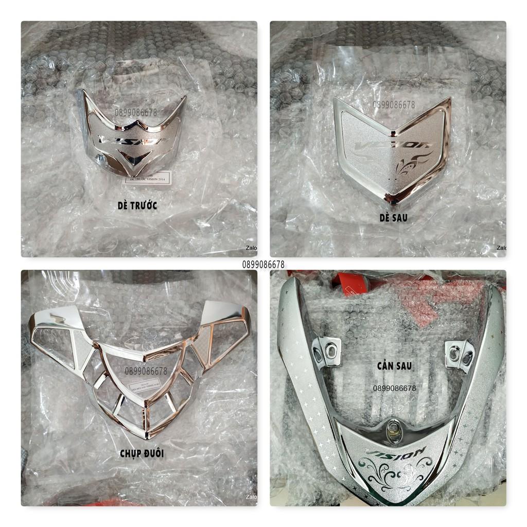 Phụ kiện ốp Dành Cho xe Vision 2014, 2015, 2016, 2017, 2018, 2019, 2020 Crom trang trí và bảo vệ Chrome Xe máy Honda