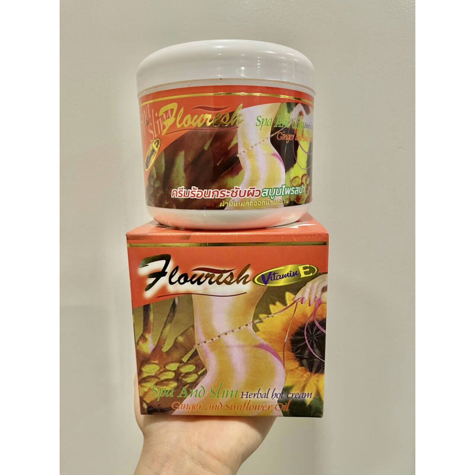 Kem tan mỡ bụng FLOURISH Thái Lan 700ml cao cấp giúp giảm nhanh mỡ thừa mang lại vòng eo thon gọn, hông đùi săn chắc loại tốt