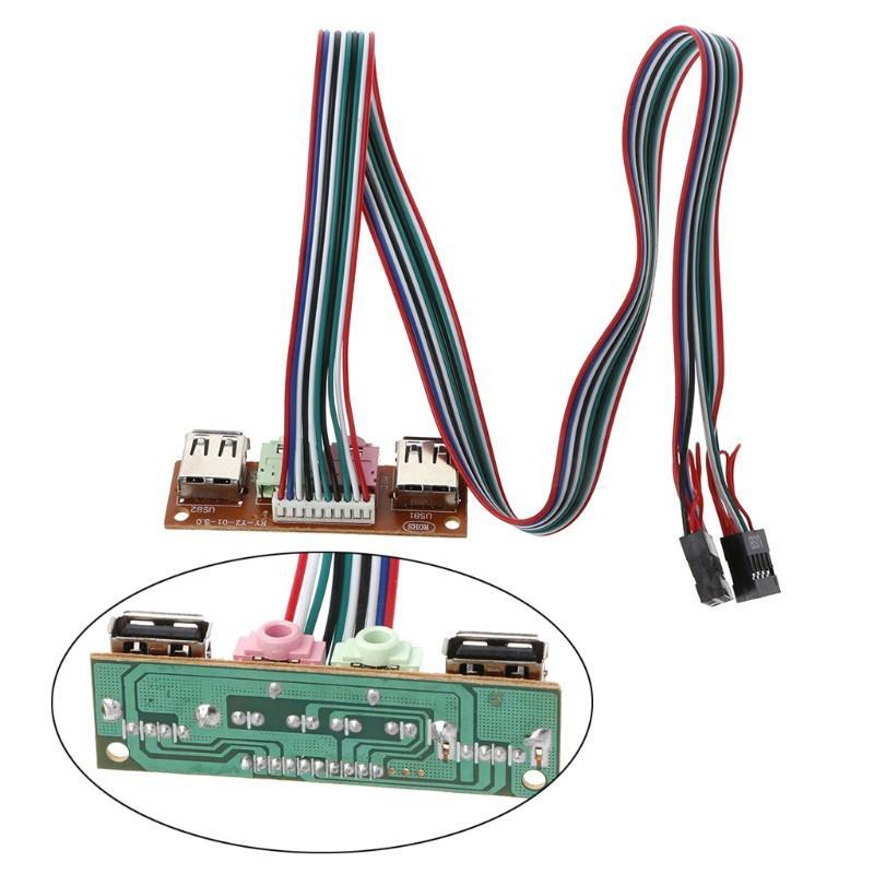 Bộ Chia Tai Nghe 2 Cổng Usb 2.0 Cho Máy Tính