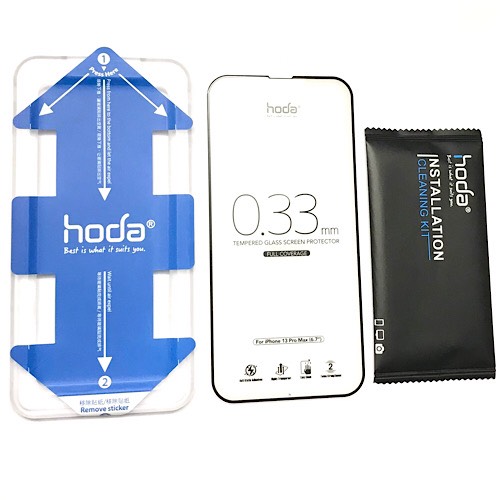 Miếng dán cường lực màn hình cho iPhone 13 Pro Max thương hiệu Hoda 0.33 mm chuẩn 9H - Hàng nhập khẩu