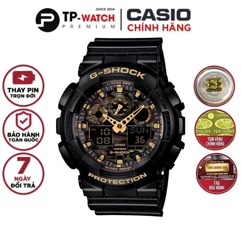 Đồng Hồ Nam Dây Nhựa Casio G-Shock GA-100CF-1A9 Chính Hãng - GA-100CF-1A9DR