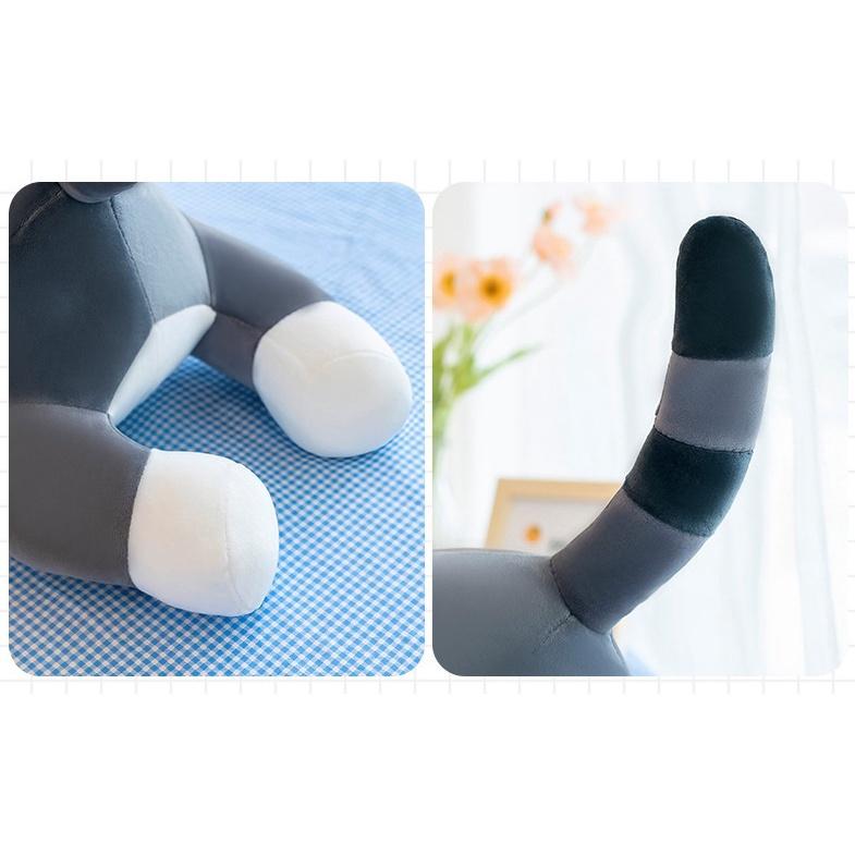 Gấu bông ôm dài Mèo Hoàng Thượng áo rời/ Mèo Thần Tài áo rời cao cấp, đủ size, cực mịn