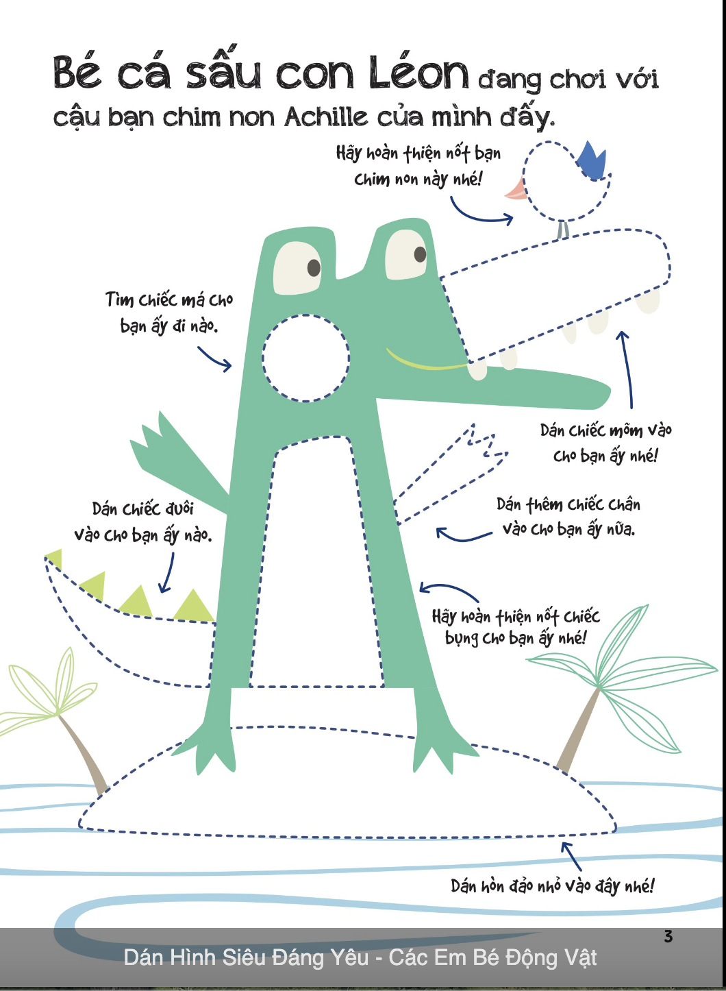 Dán Hình Siêu Đáng Yêu - Các Em Bé Động Vật