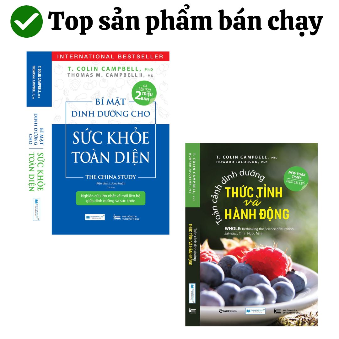 Combo 2 cuốn Bí mật dinh dưỡng (TB) + Toàn cảnh dinh dưỡng (TB)