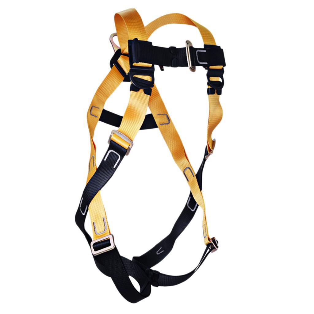 22KN Polyester Rock Climbing Mountaineering Full Body Safety Harness