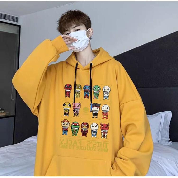 ÁO HOODIE NỈ NAM IN HÌNH SIÊU ANH HÙNG CỰC DỄ THƯƠNG