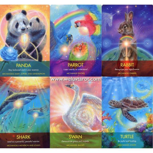 Bài Archangel Animal Oracle Tặng Đá Thanh Tẩy