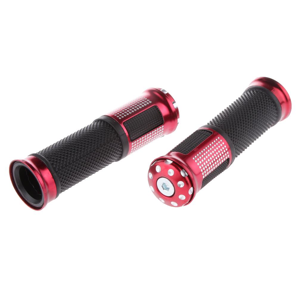 2x Custom CNC Motorcycle 7/8" Handlebars Bar end Hand Grips for