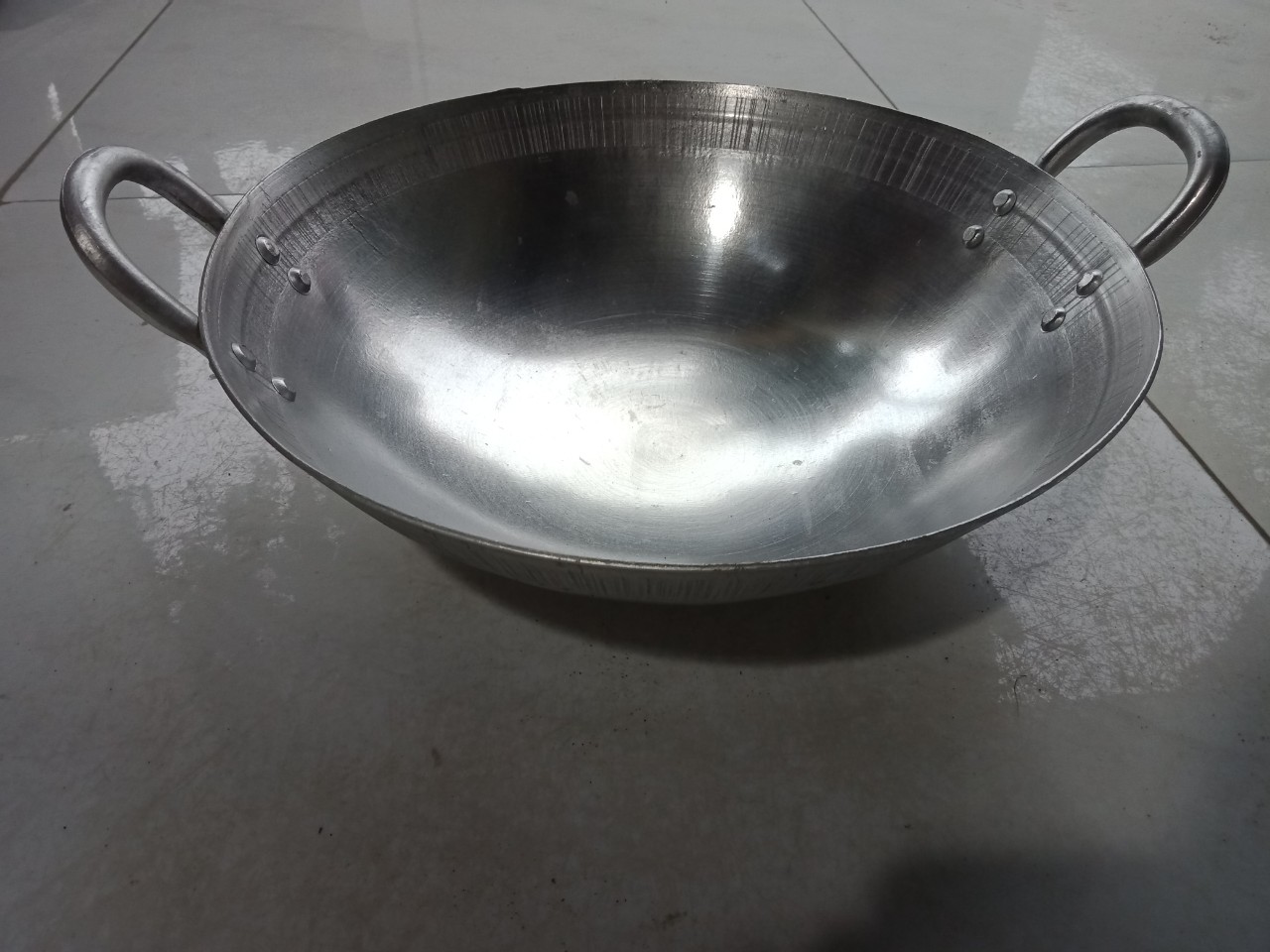 Chảo nhôm công nghiệp chuyên dụng cho nhà hàng, khách sạn, bếp ăn tập thể- 55cm
