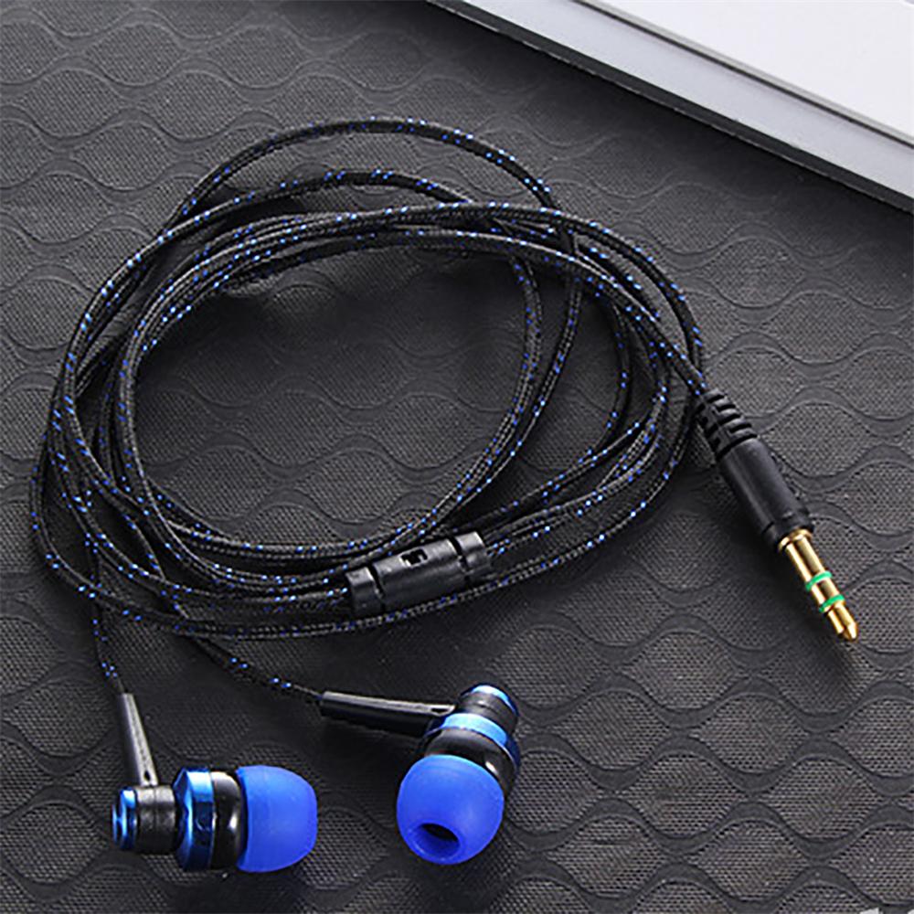 Tai nghe có dây chất lượng cao Thương hiệu âm thanh nổi mới trong tai 3,5 mm Tai nghe cáp điện thoại cho máy tính xách tay Điện thoại thông minh Màu