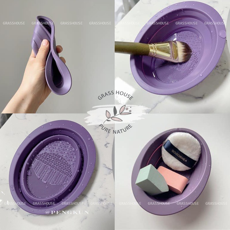DỤNG CỤ VỆ SINH LÀM SẠCH CỌ TRANG ĐIỂM, DẠNG MÚT KHÔ, VỆ SINH CỌ MAKEUP DỄ DÀNG, GẤP GỌN TIỆN DỤNG