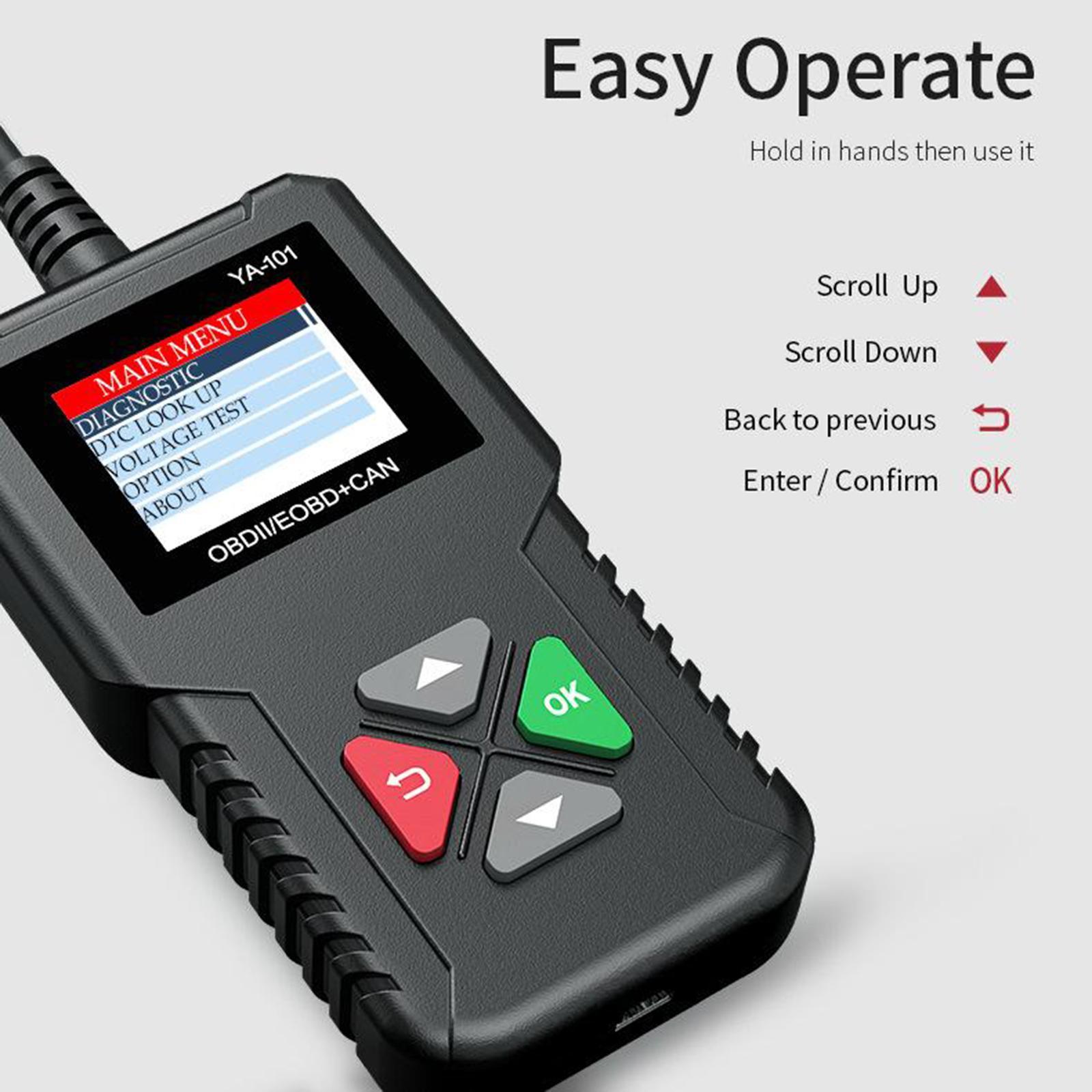 Automotive OBD2 Scanner OBD Code Reader Car Engine Fault Diagnostic Tool