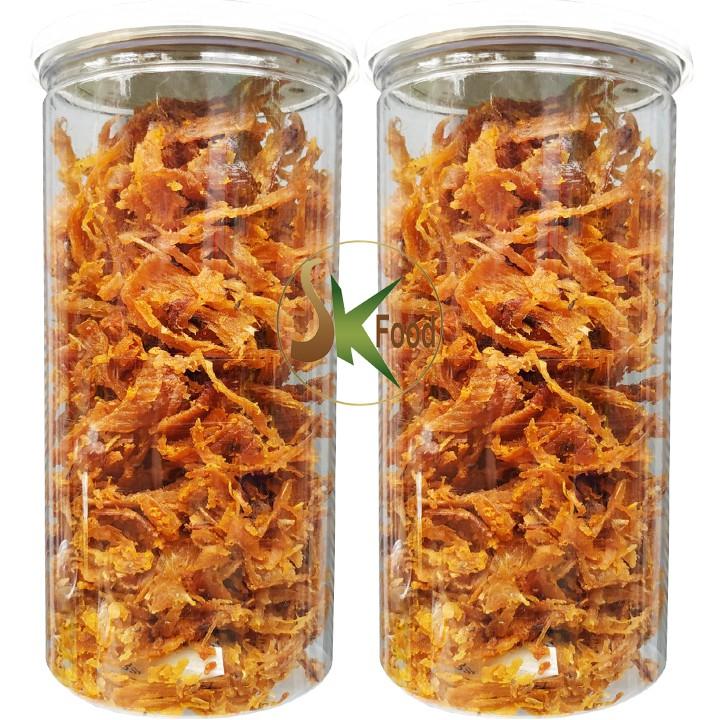 Mực xé tẩm gia vị siêu ngon - Hũ 200G hiệu SK FOOD