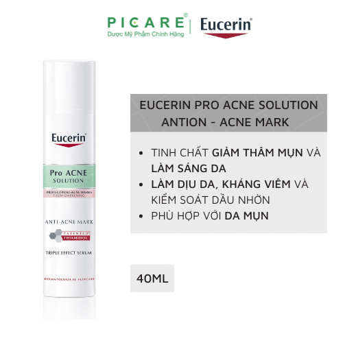 Tinh chất giúp giảm thâm mụn dưỡng sáng da Eucerin Acne-Oil Control Pro Acne Solution Anti-Acne Mark 40ml