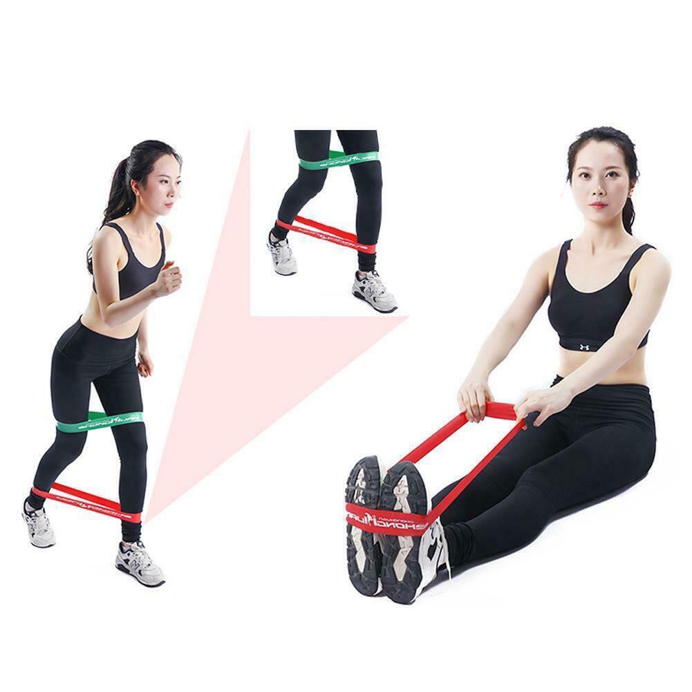 Sét 4 dây kháng lực Mini Band tập gym - Dây cao su Miniband tập tay, chân ,mông...Hàng chính hãng