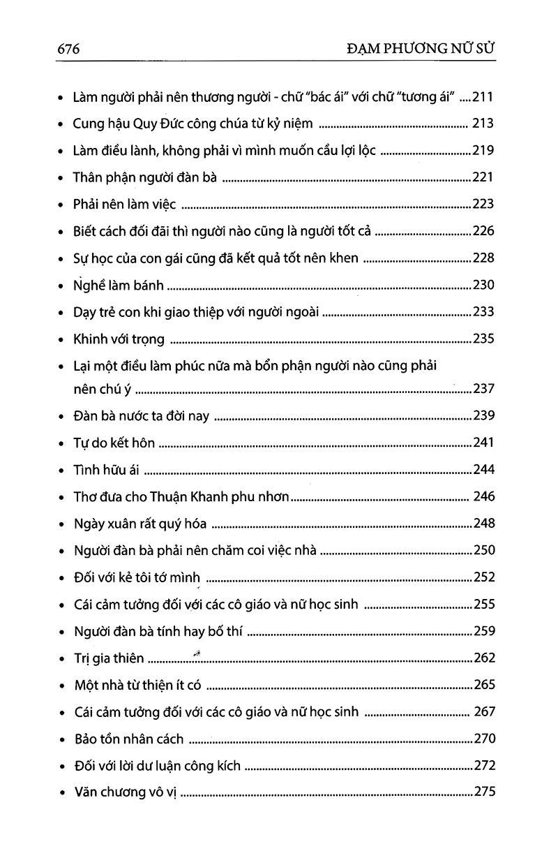 Sách Đạm Phương Nữ Sử - Vấn Đề Phụ Nữ Ở Nước Ta