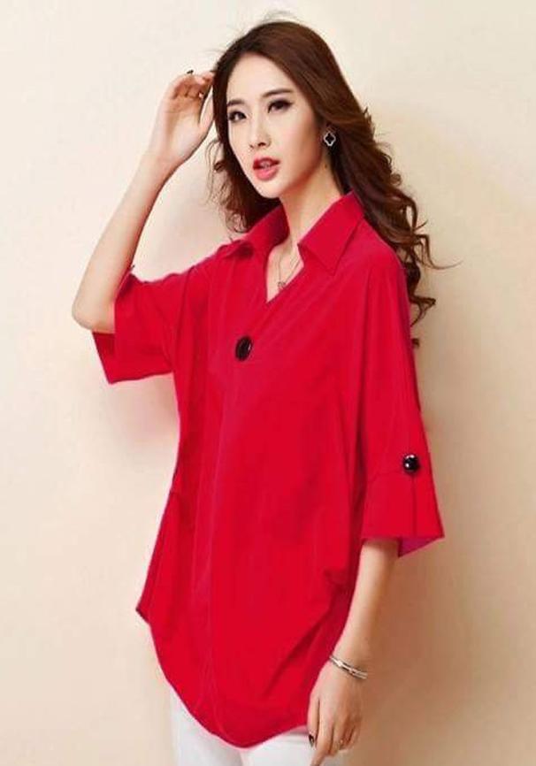 Áo Sơ Mi Phối Nút Cao Cấp A523