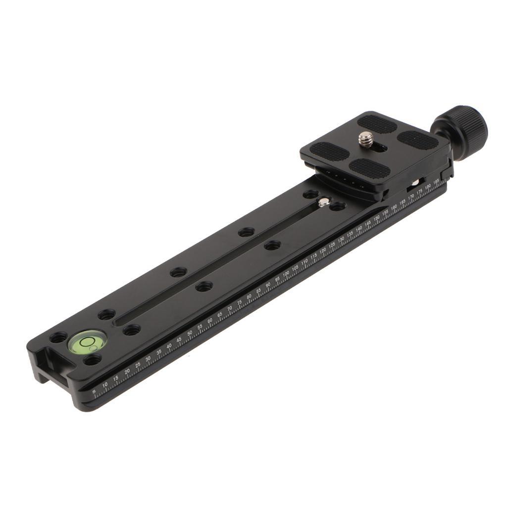 200mm-Nodal Slide Rail Quick Release Plate Clamp Adapter for Macro Panoramic