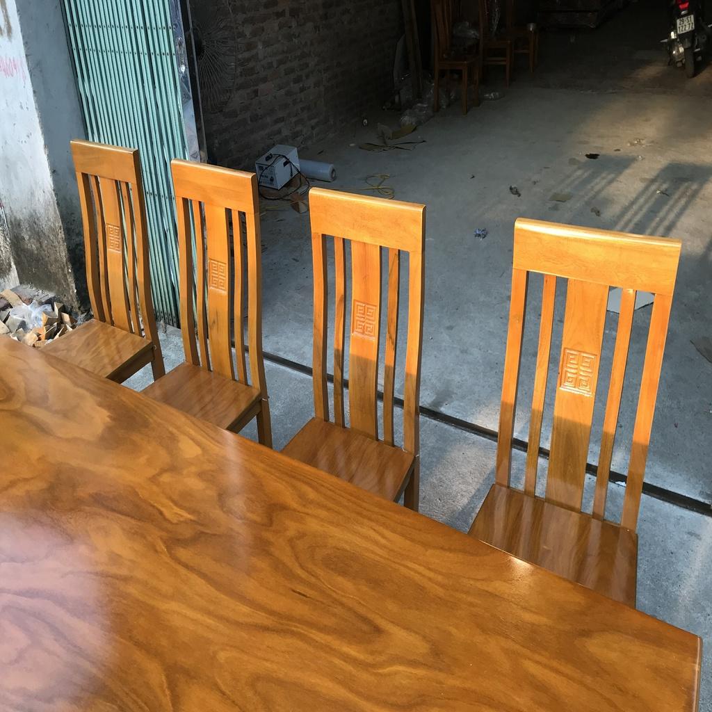 Bộ Bàn Ăn 10 Ghế Thọ Cân Gỗ Cẩm Vàng