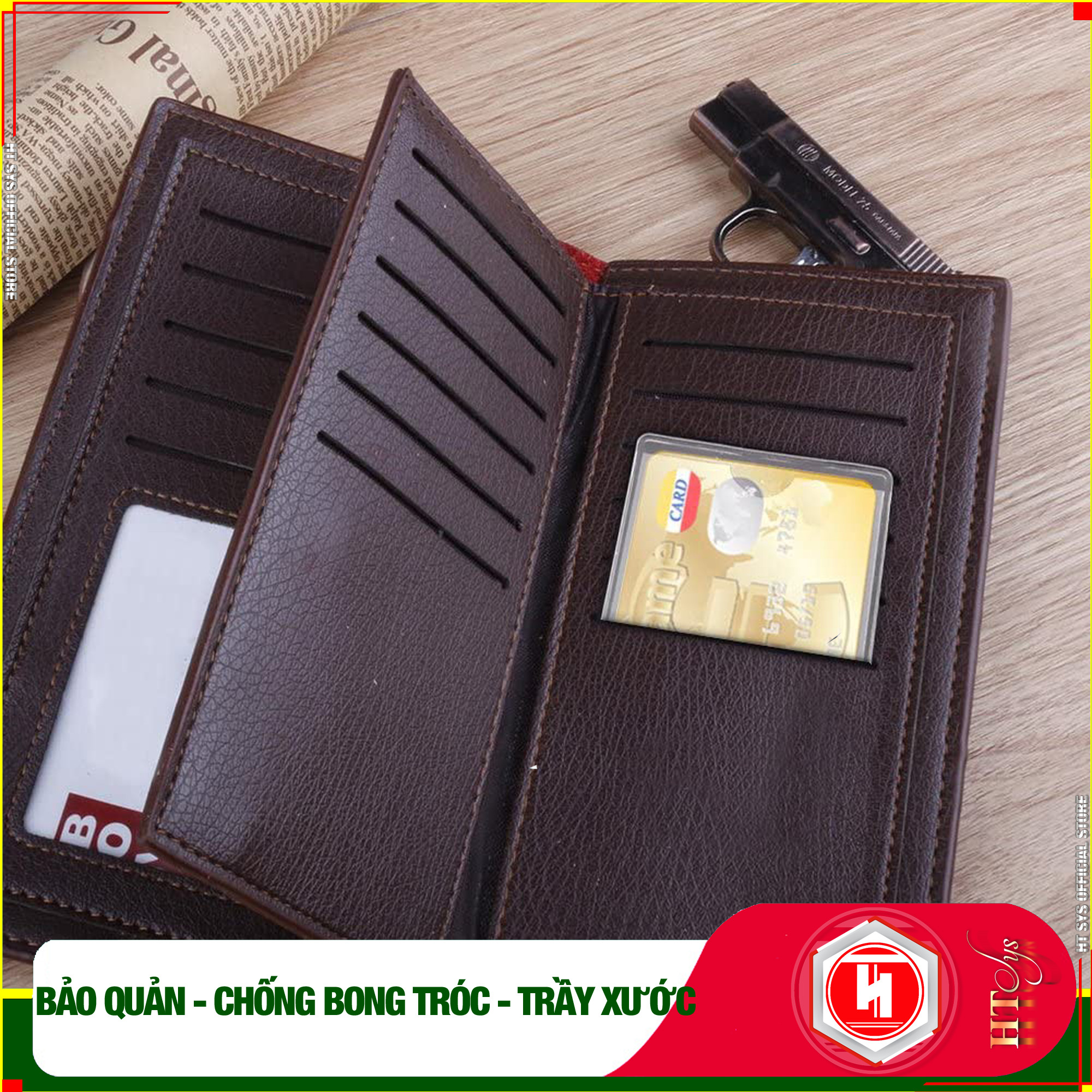 Combo 20 Túi ví  bảo quản HT SYS - Chống bong tróc - Chống trầy xước Thẻ ATM, CCCD , Card Visit, Driver License Bằng Lái Xe - Dạng PET - Hàng Chính Hãng