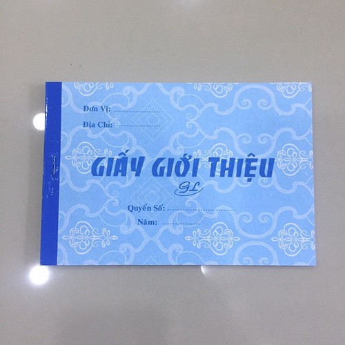 Combo 10 cuốn Giấy giới thiệu 1 liên 50 tờ- 13 x 19cm