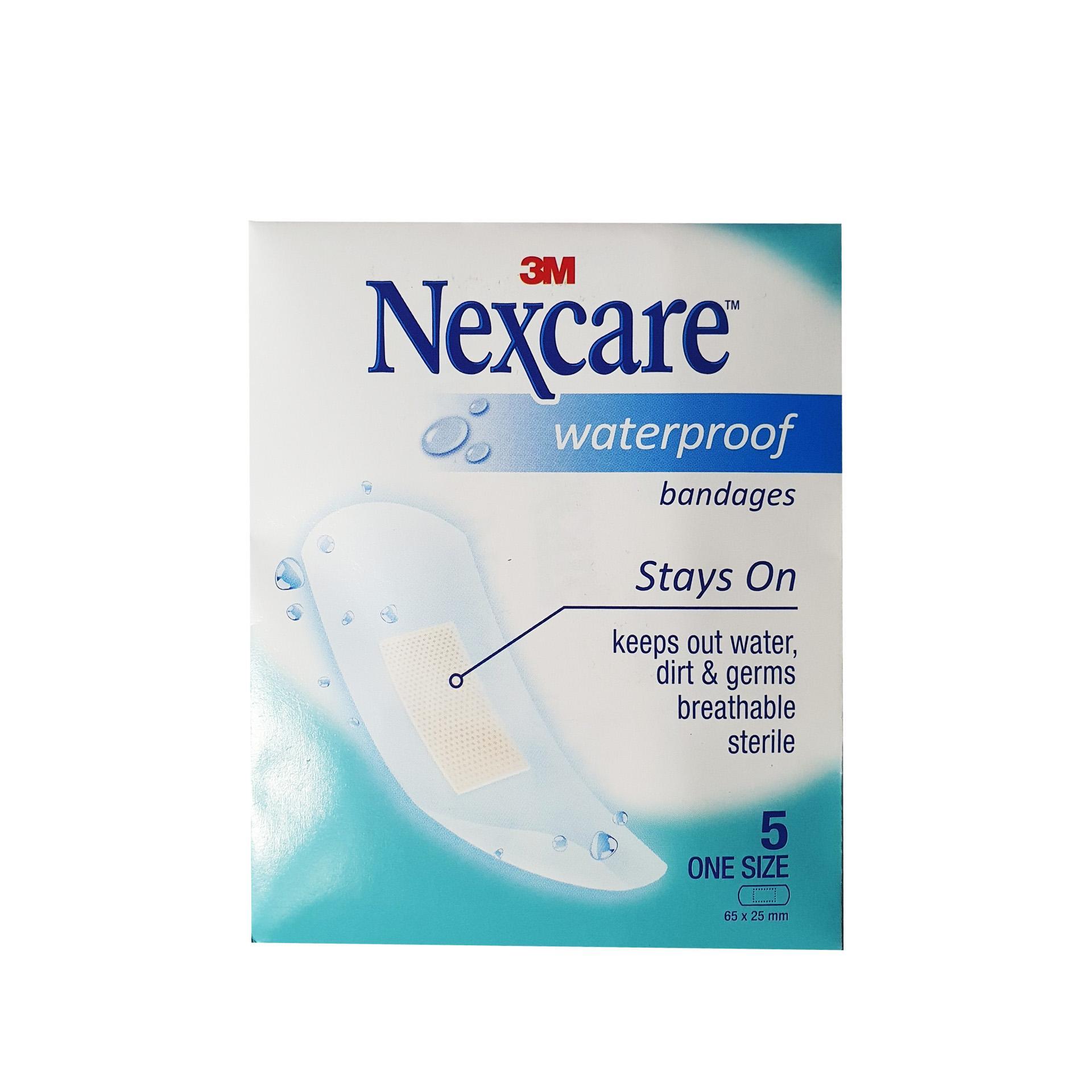 Băng keo cá nhân Nexcare 3M 25x65mm 50 miếng/ hộp - Chống thấm nước, co dãn tốt WTPS10