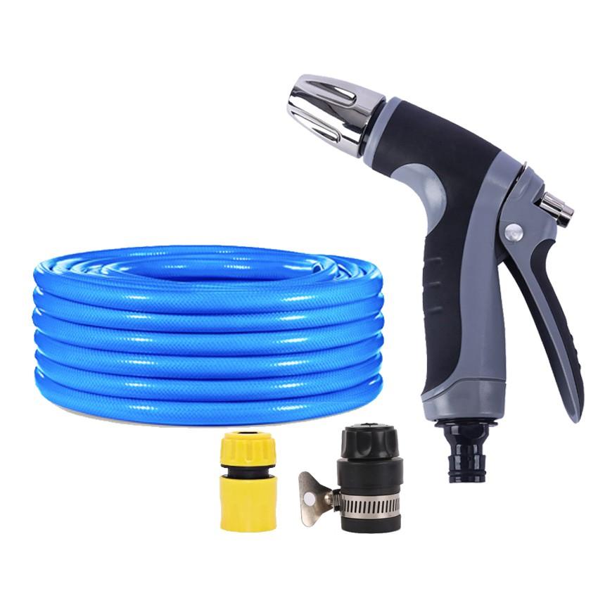 Bộ dây và vòi xịt tăng áp rửa xe tưới cây