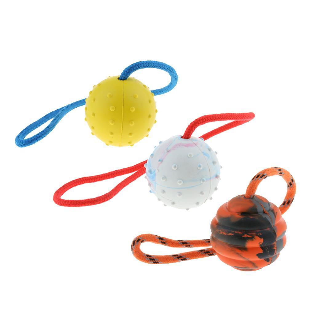Pet  Interactive Play Interactive Ball with Rope Toy Yellow