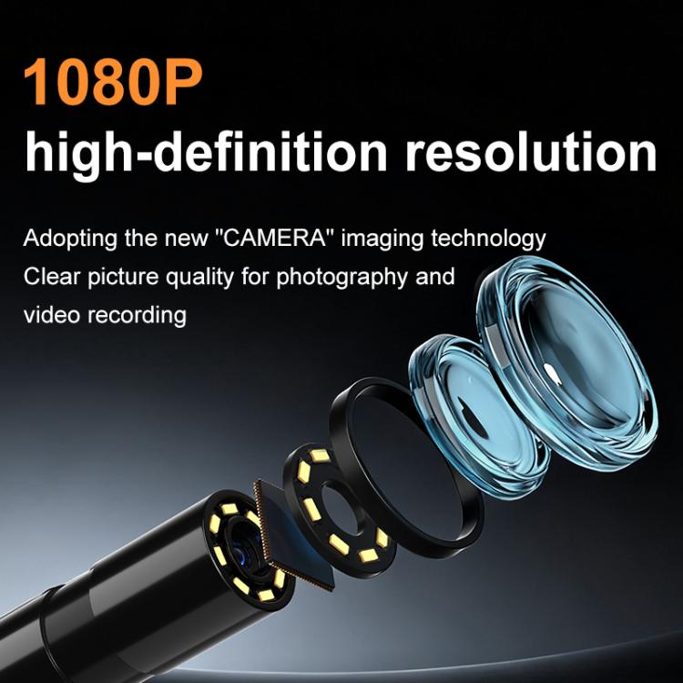 Camera Nội Soi Công Nghiệp Màn Hình HD 4.3 inch Ống Kính Đơn 8mm P270 Dài 5m - Hàng Nhập Khẩu