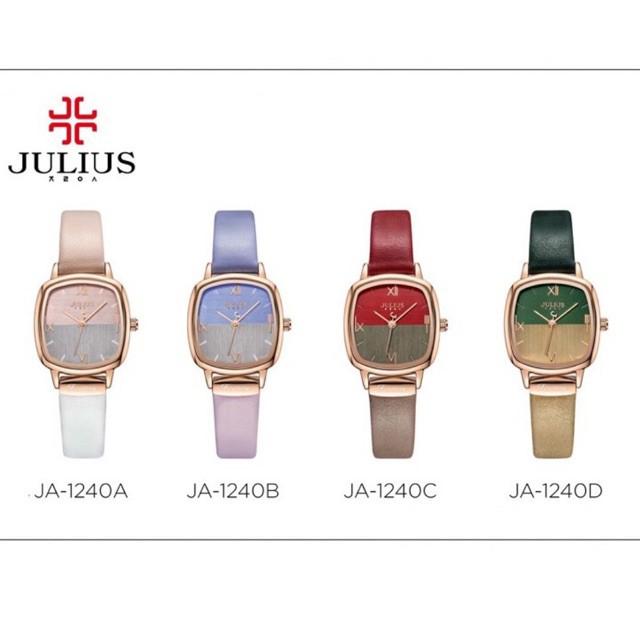 Đồng Hồ Nữ JA-1240C Julius Hàn Quốc Dây Da 4 màu