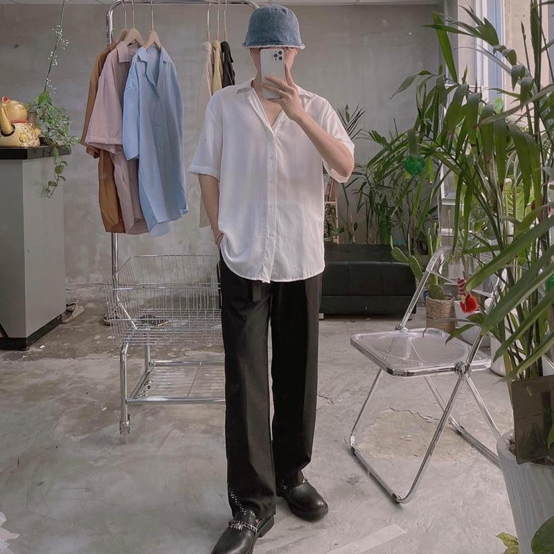 Sale 50% áo sơmi vải mát mùa hè