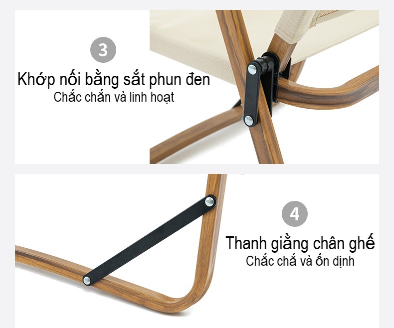 Ghế Gấp Gọn, Ghế Xếp Giã Ngoại- Du Lịch-Cắm trại-Câu cá-YZ007