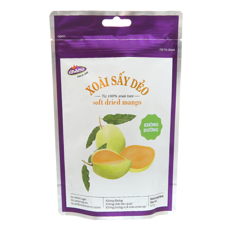 Xoài Sấy Dẻo Tự Nhiên Không Đường Vinamit