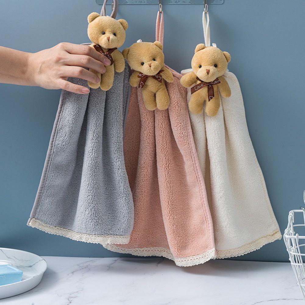 Khăn Lau Tay Treo Tường Hình Gấu Teddy Đáng Yêu