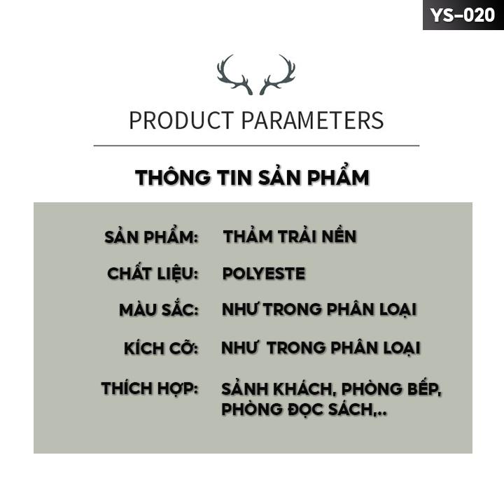 Combo 2 Chiếc Thảm Lau Chân Nhà Bếp Cặp Thảm Ngắn Dài Chống Trơn Có Nhiều Màu Kích Cỡ 40x60cm Và 40x120cm YS-020