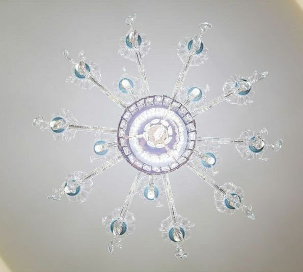 Đèn chùm HELGA phong cách sang trọng, hiện đại 15 tay - kèm bóng LED