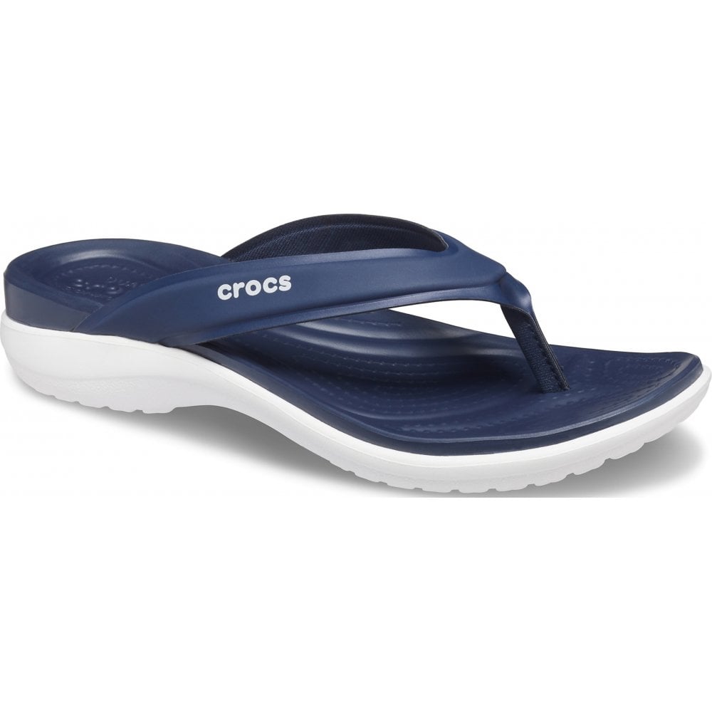 Dép nhựa Nữ CROCS Capri Flip W V Sporty Navy 206780