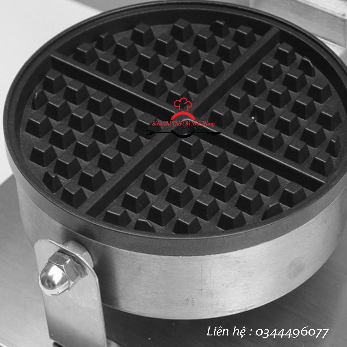 Máy làm bánh waffle đôi cao cấp, Máy làm waffle tròn đôi