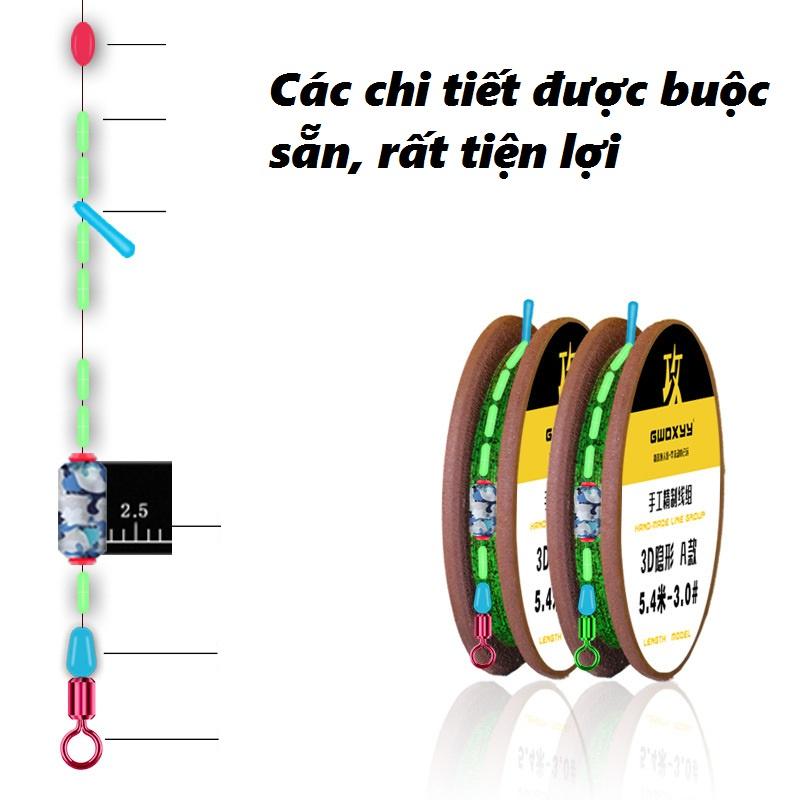 Dây Trục Câu Đài Buộc Sẵn Cao Cấp Sanami Fishing Store- Cước Câu Cá Tàng Hình DC-8